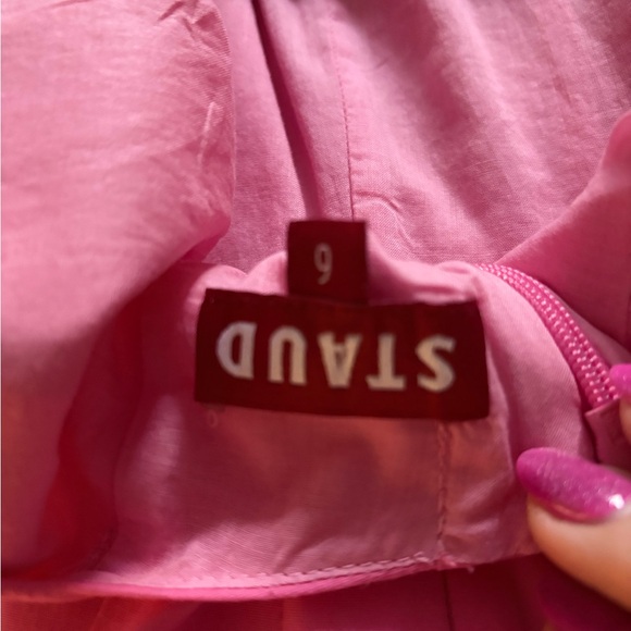 STAUD WELLES Pink Midi Dress - Picture 5 of 6